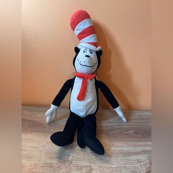 Kohl's Other - KOHL'S CARES FOR KIDS DR. SEUSS CAT IN THE HAT PLUSH 22" STUFFED BLACK WHITE RED